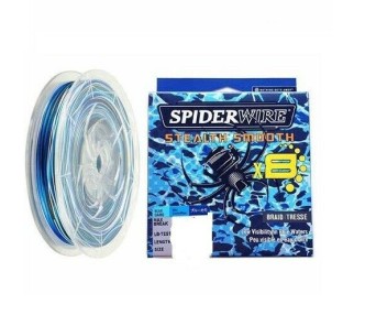 31.8kg/0.29mm/300M SpiderWire Stealth Smooth X8 Blue Camo