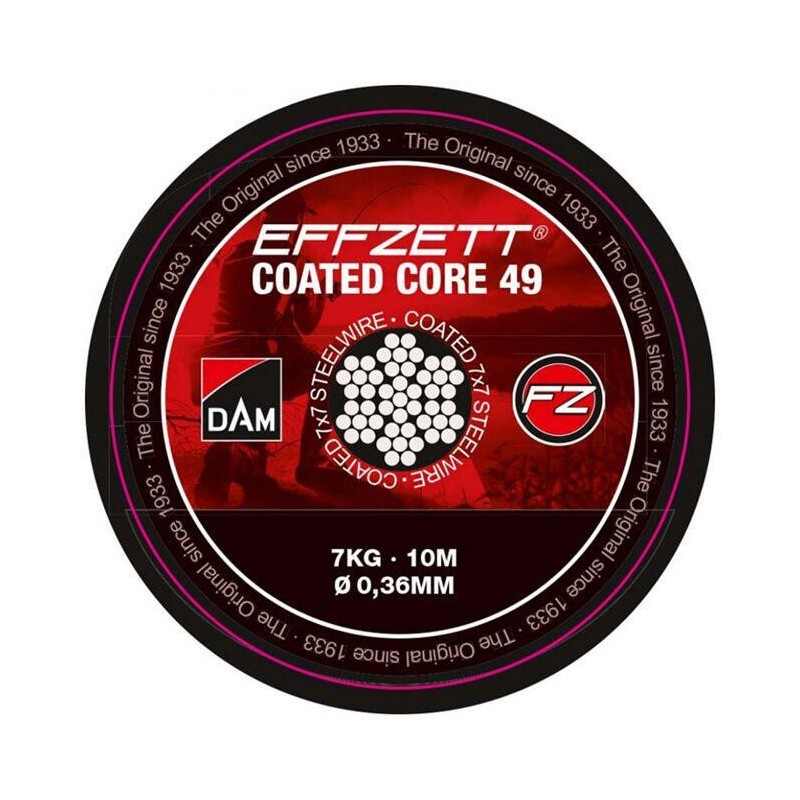 20kg - 10m - EFFZETT COATED CORE 49 STEELWIRE - DAM