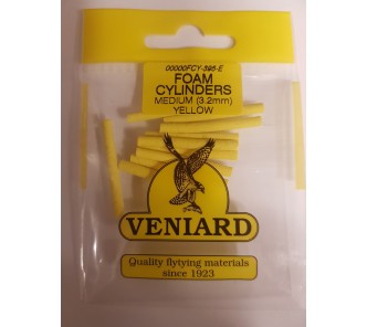 Veniard Foam Cylinders Yellow 3.2mm