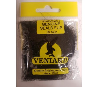 Genuine Seals Fur Black