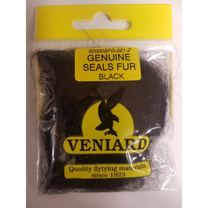 Genuine Seals Fur Black
