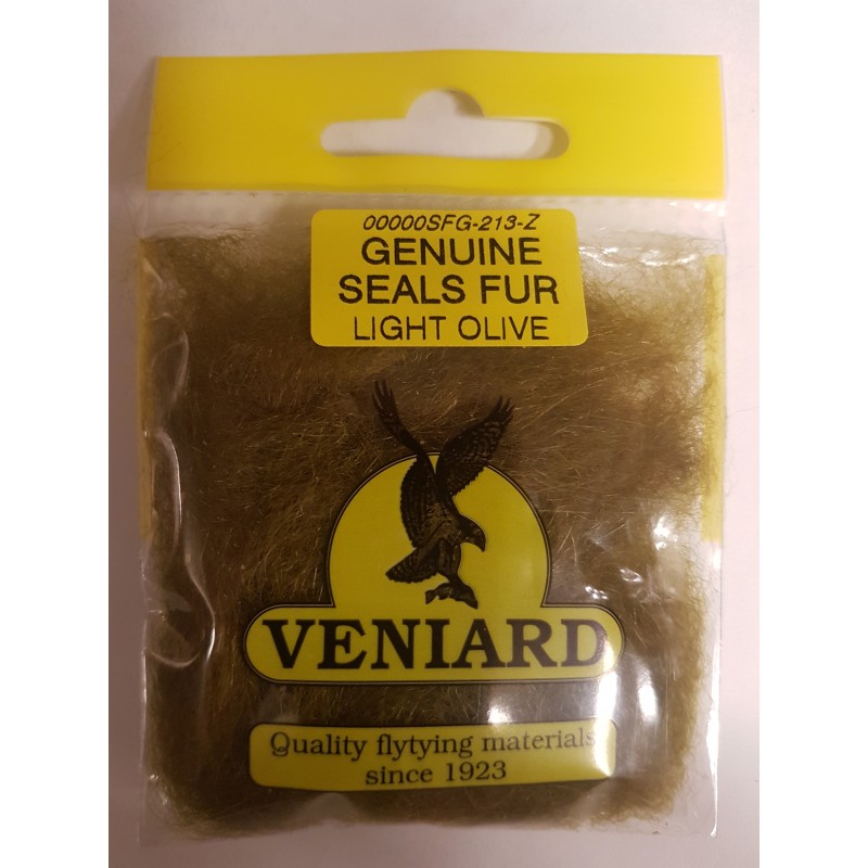 Genuine Seals Fur Light Olive