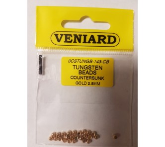 Tungsten Beads Gold 2.8mm