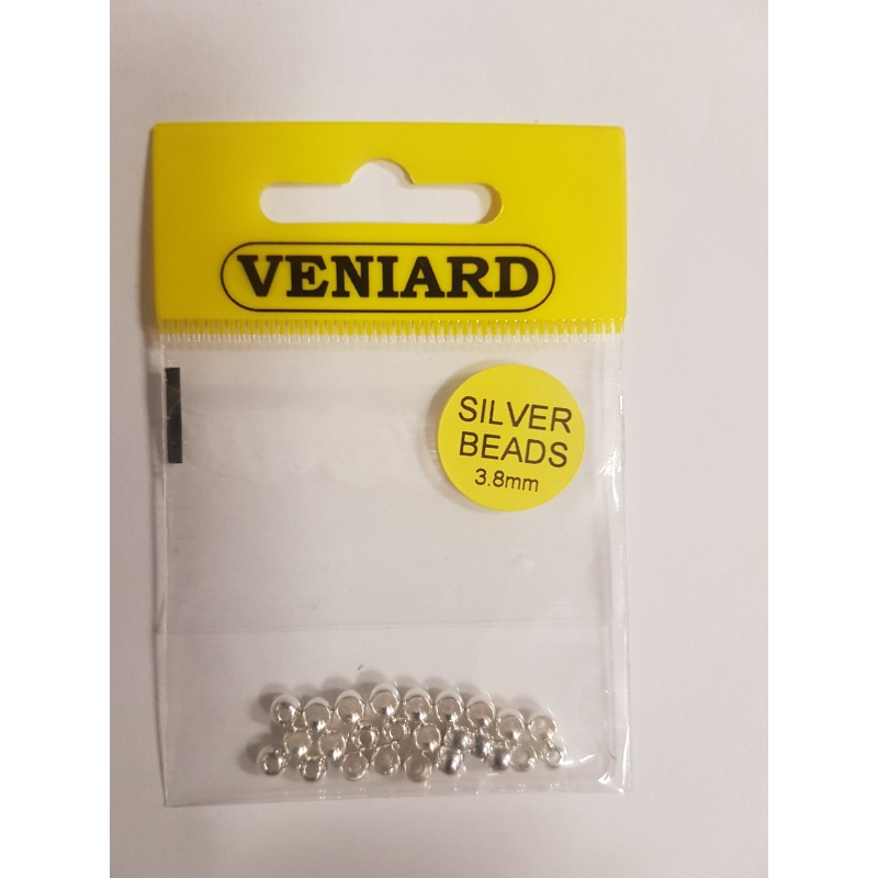 Silver Beads 3.8mm