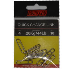 10 Per Pack Tronix Pro - 44lb Quick Change Link Size 4-20kg 