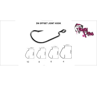 Crazy Fish DN Offset Joint Hook – Size 6 / 20pcs