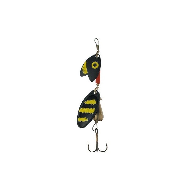 Mepps Tandem Black/Yellow - Trout Size 2, 10g.