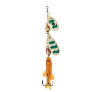 Mepps Tandem Special Perche Gold/Green Size 0-1