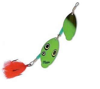 Mepps  Special Spoon Pike Tandem Gold/Black/Green Size 2-3
