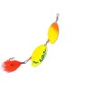 Mepps Special Spoon Pike Tandem Silver/Yellow/Green-Orange Size 2-3