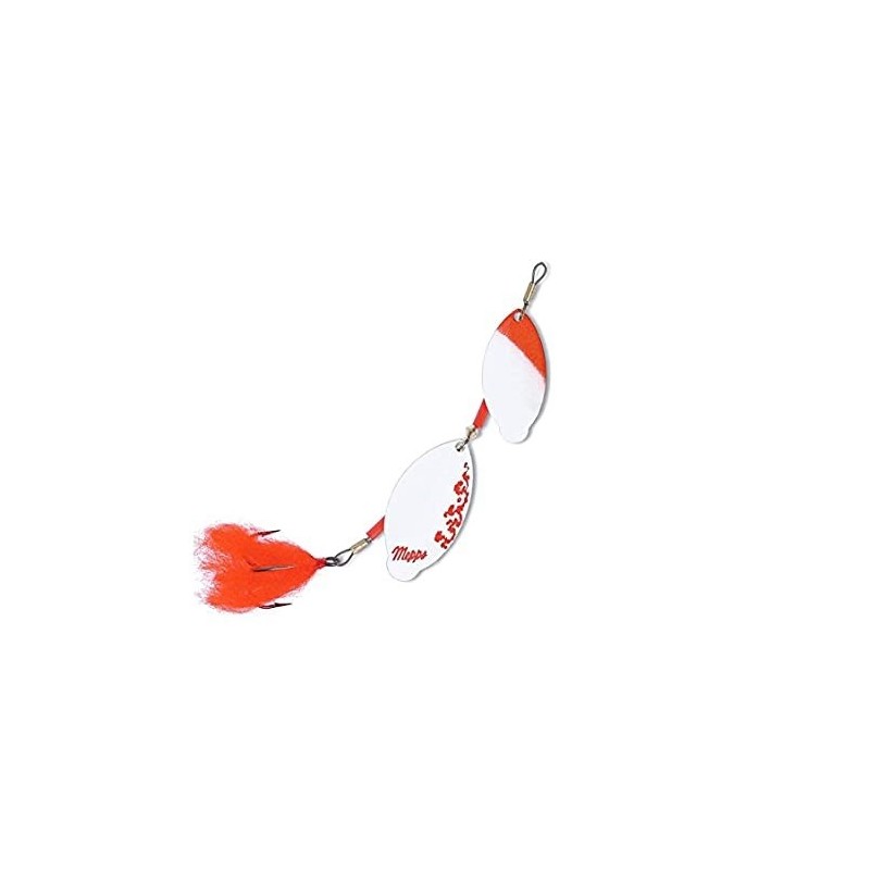 Mepps Special Spoon Pike Tandem Silver/White/Red Size 2-3
