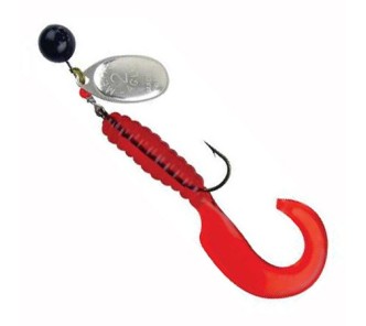 Mepps Aglia Spinflex Lure Argent/Rouge Size 2/ 7g