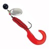 Mepps Aglia Spinflex Lure Argent/Rouge Size 2/ 7g