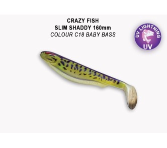 Crazy Fish Trophy Series 6.3″ Slim Shaddy – C18 Baby Bass