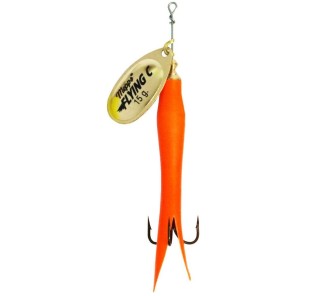 Mepps Aglia Flying C 15g. Orange-Gold Blade