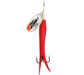 Mepps Aglia Flying C 25g. Red-Silver Blade