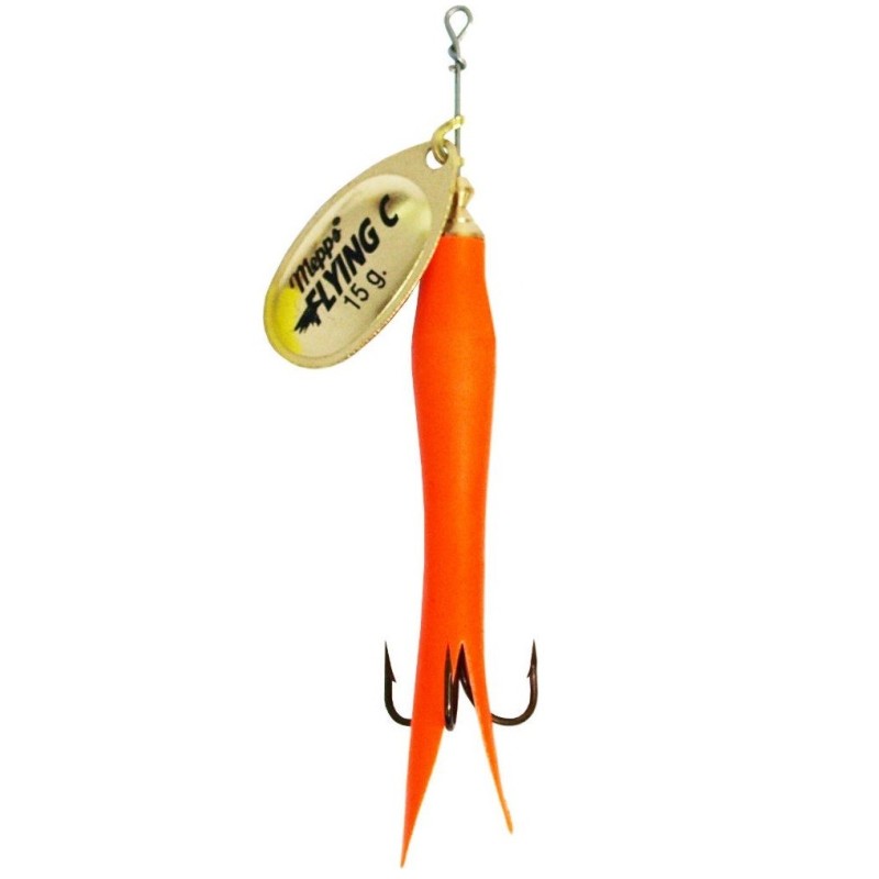 Mepps Aglia Flying C 25g. Orange-Gold Blade