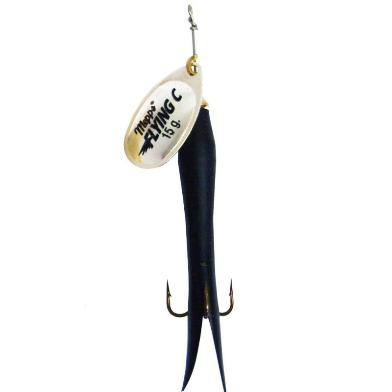 Mepps Aglia Flying C 25g. Black-Silver Blade
