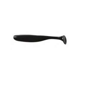 Keitech Easy Shiner 3" - 001 : Black / 10 tails