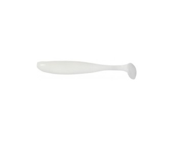 Keitech Easy Shiner 3" - 009S : White / 10 tails