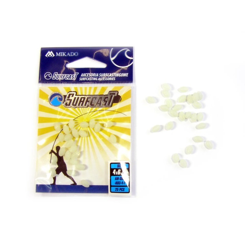 Mikado Surfcast Clear Oval Beads AM-SUR-K03-4-F  4X6mm / 25 pcs