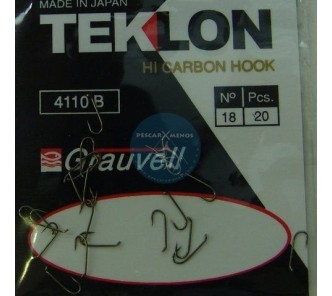 Teklon Carbon Hook 4100B N:16 / 20 pcs / Cauvell