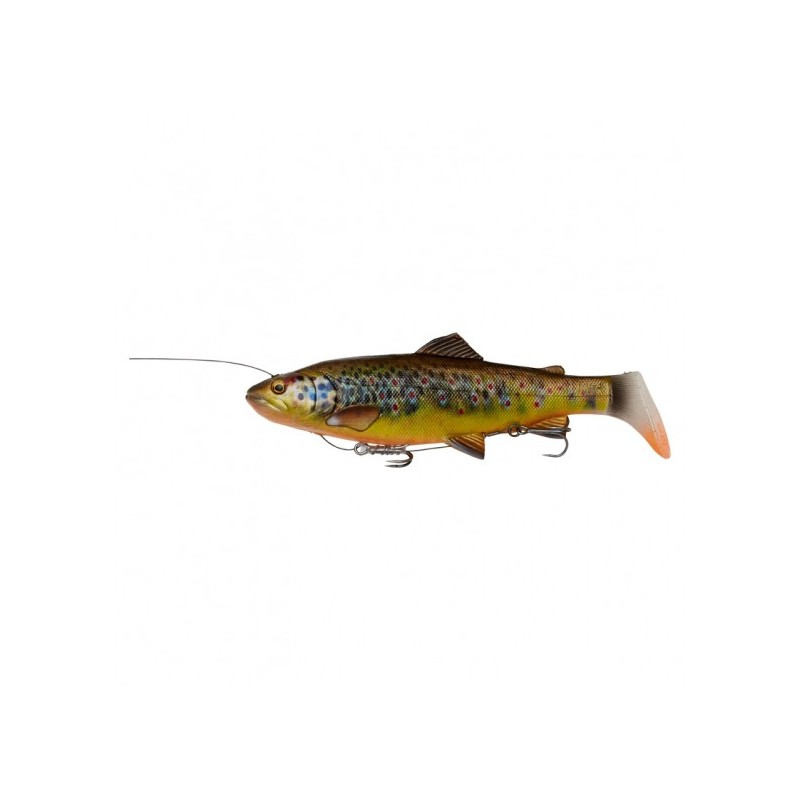 Savage Gear 4D Line Thru Rattle Trout 27.5cm, 228g Slow Sinking- Brown Trout UV Belly