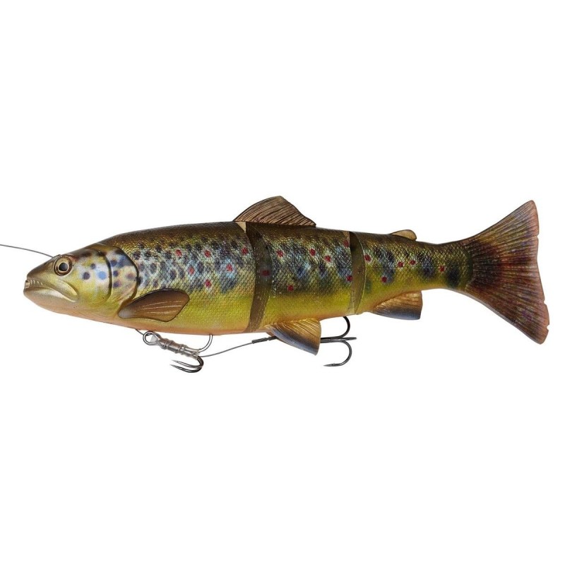 Savage Gear 4D Line Thru Trout 30cm, 303g Sinking - Brown Trout UV Belly