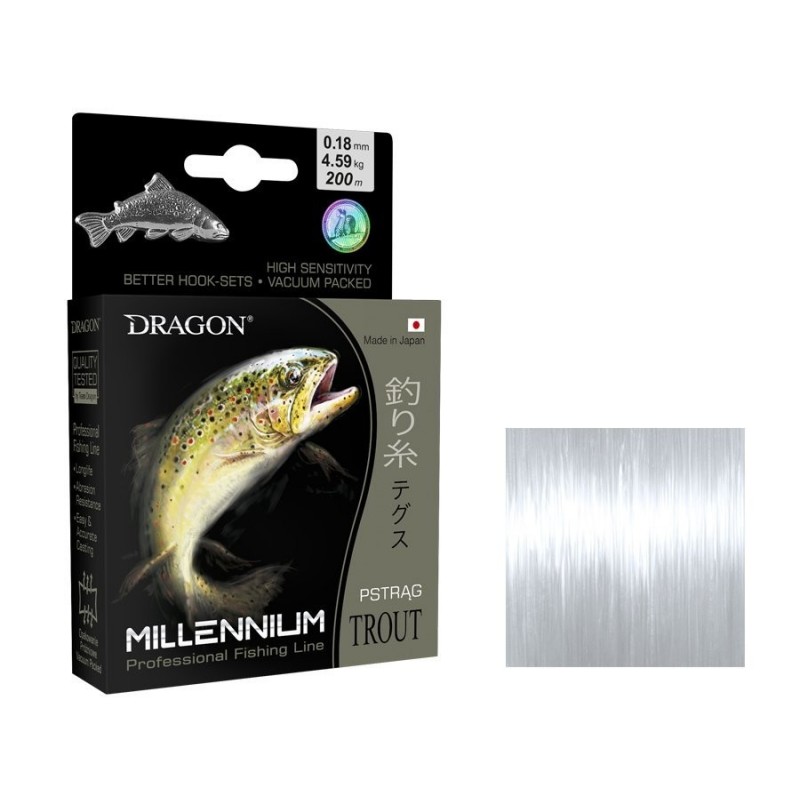 Dragon Millennium Trout Fishing Line 0.20mm/5.27kg/200m