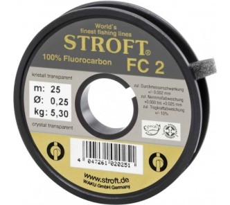Stroft FC2 Fluorocarbon 25m / 0.25/ 5.30kg