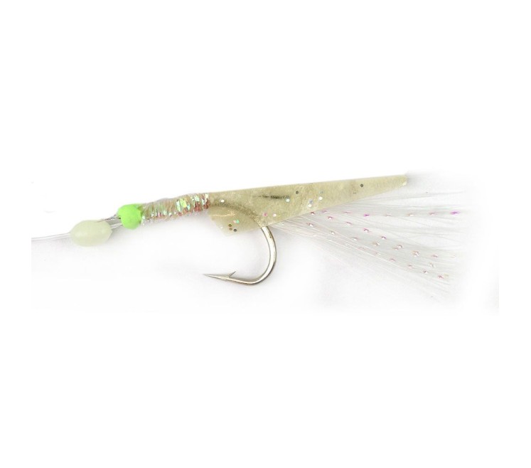 TronixPro Greenglow Feather Rigs Line 40LB/ Branch 12LB/ Hook 6