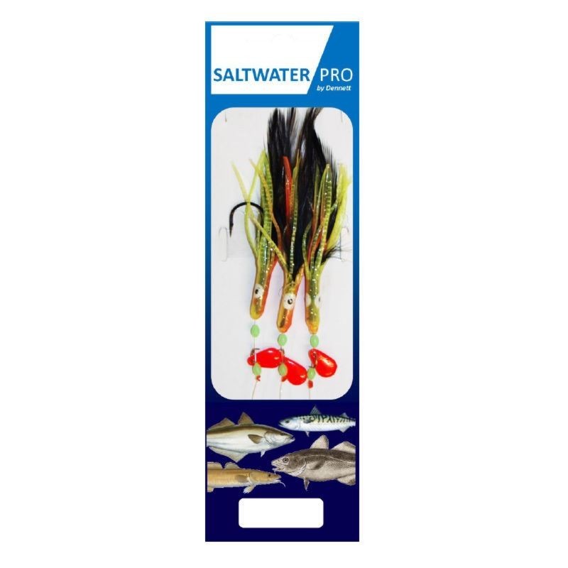 Dennett Saltwater Pro 3 Hook Multi Colored Muppet