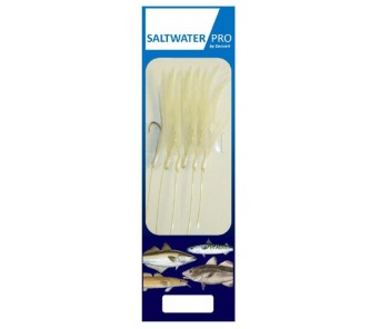 Dennett Saltwater Pro 6 Hook White Feather Rigs