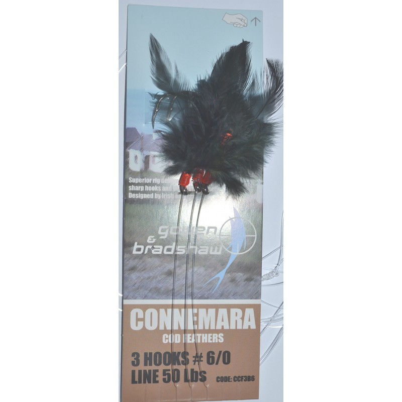 Gowen and Bradshaw Connemara 3 Hooks Feathers