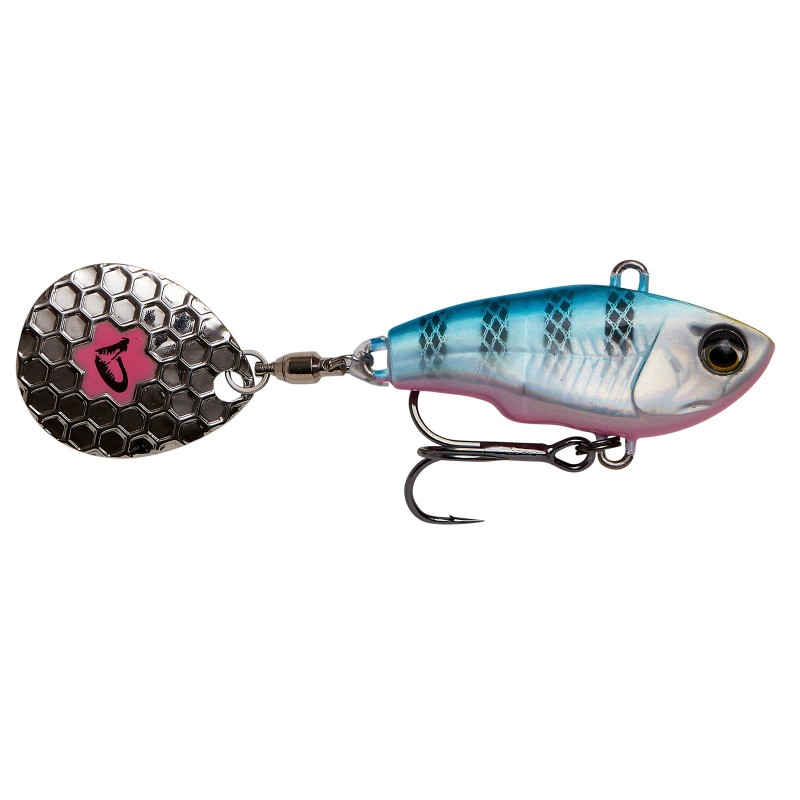 Savage Gear Fat Tail Spin 5.5cm/ 9g / Sinking / Blue Silver Pink