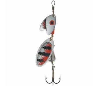 Mepps Tandem Silver/Black/Red - Trout Size 0, 3,5g.