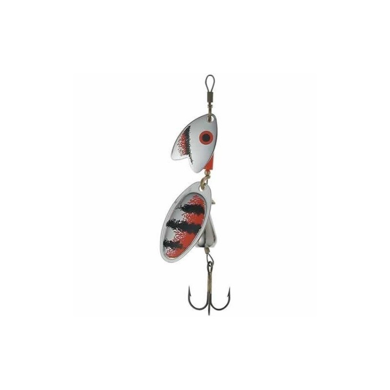 Mepps Tandem Silver/Black/Red - Trout Size 1, 6,5g.