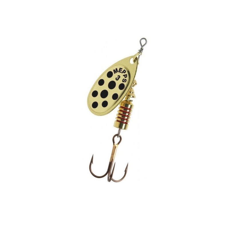 Mepps Aglia- Gold Black Dots Size-1, 3,5g.