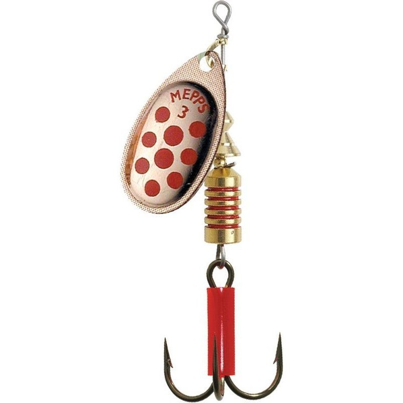 Mepps Aglia- Copper Red Dots Size-1, 3,5g.