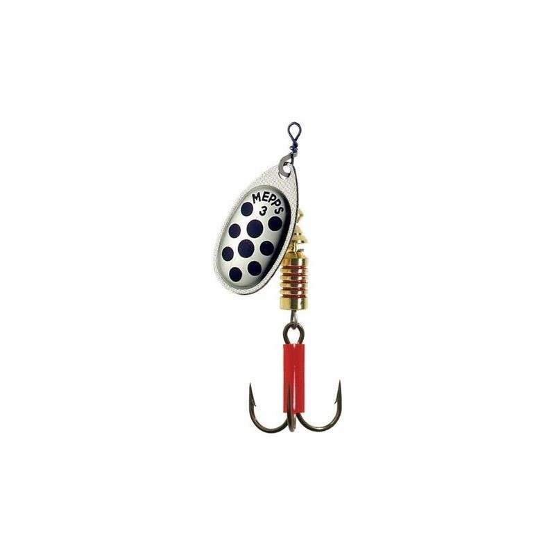 Mepps Aglia- Silver Black Dots Size-5, 13g.