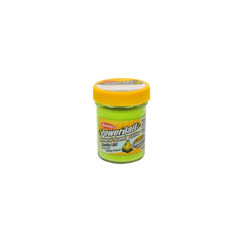 Garlic/ Ail - 50g- Powerbait Glitter Trout Bait - Berkley