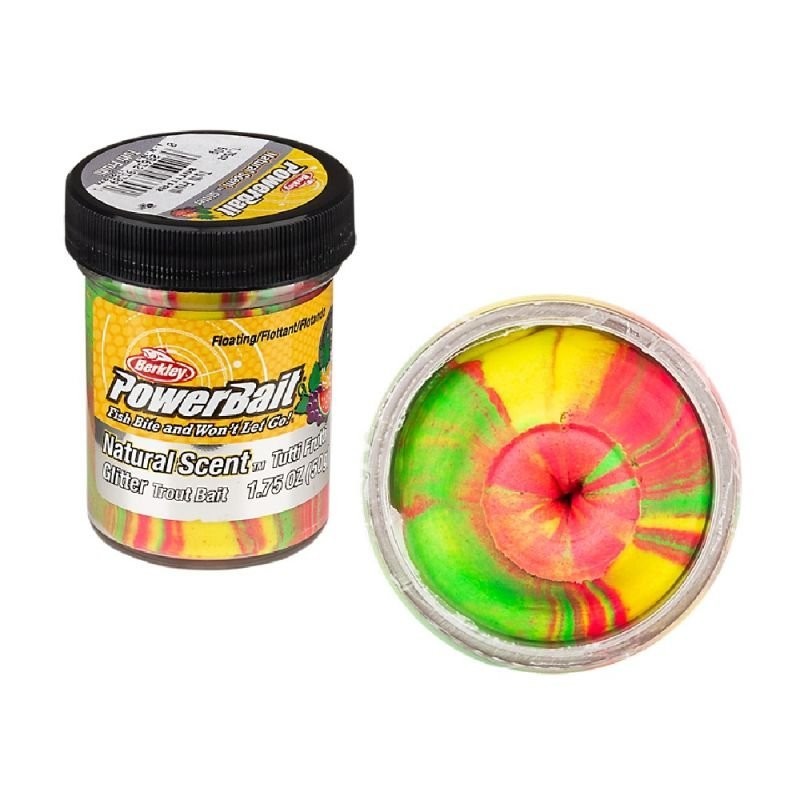 Tutti Frutti - 50g- Powerbait Glitter Trout Bait - Berkley