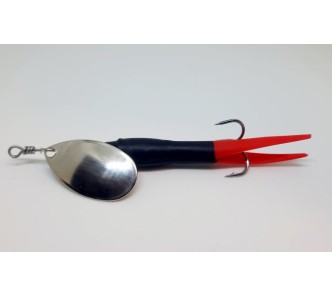 Flying C Black/ Red - Silver blade, 15g
