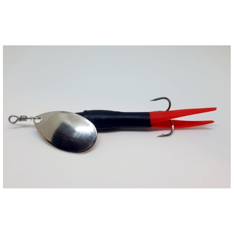 Flying C Black/ Red - Silver blade, 15g