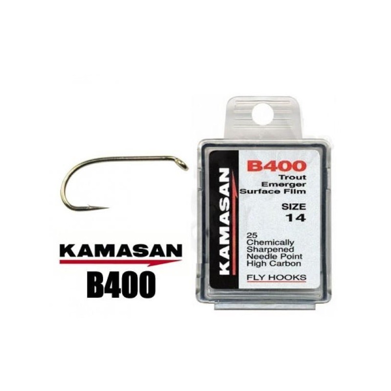 Size: 14 Kamasan B400 Trout Emerger Surface Film