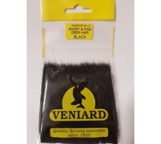 Black  Short & Fine Deer Hair - Veniard