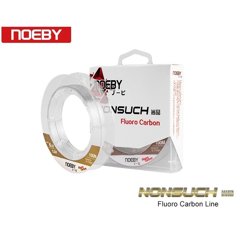 0.235mm/ 10lb/ 100m/ 2.0 - Noeby Nonsuch FluoroCarbon Line