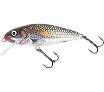 Salmo Floating Perch 12 Holographic Grey Shiner 12cm, 36g.,- 4-3/4" 1-1/4 oz/ QPH021