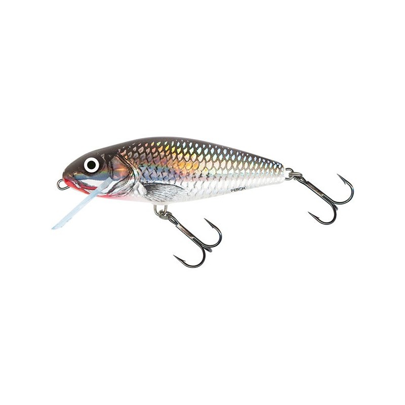 Salmo Floating Perch 12 Holographic Grey Shiner 12cm, 36g.,- 4-3/4" 1-1/4 oz/ QPH021