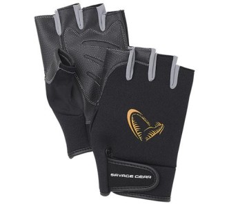 Medium - Neoprene Half Finger Gloves - Savage Gear
